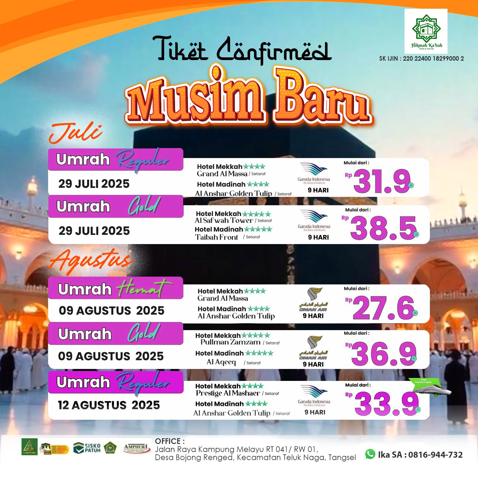 Umrah Hemat Agustus 2025